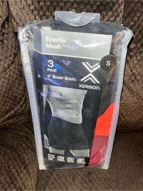Xersion EverAir Mesh Men's 3-Pack Boxer Briefs - New Size small